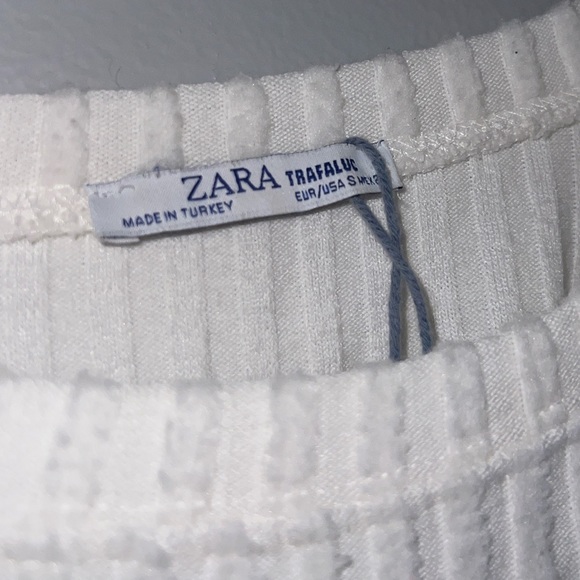 ZARA White Ribbed Sweater - Picture 4 of 4